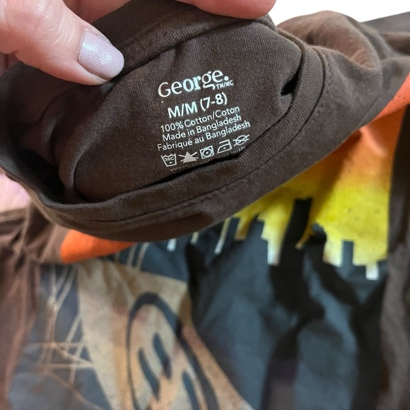 Bundle of 4 Boys George long sleeve graphic tees size 7-8 cotton play bright - Picture 6 of 14